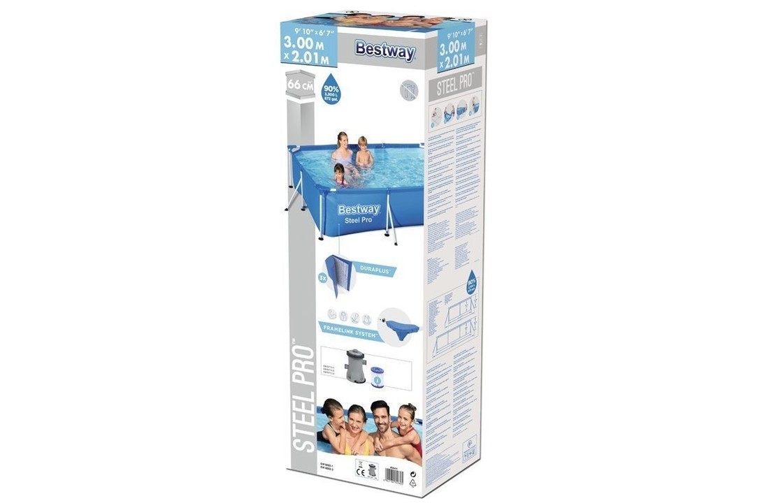 Bestway Opzetzwembad 300 x 201 x 66 cm met pomp