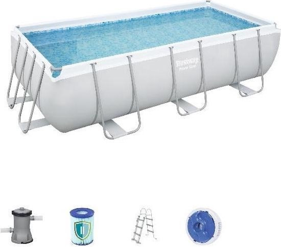 Bestway power steel zwembad 404 x 201 x 100 cm  met pomp - complete set