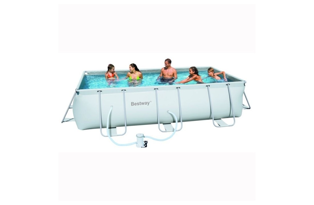 Bestway power steel zwembad 404 x 201 x 100 cm met pomp - complete set