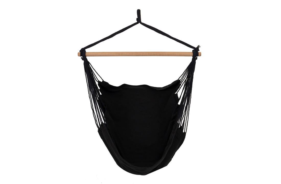 Hangstoel Braziliaanse stijl - zwart - tot 150 kg