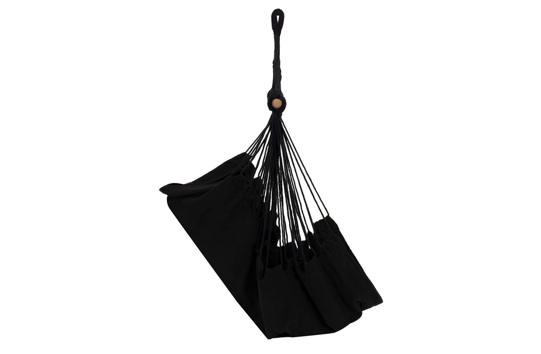Hangstoel Braziliaanse stijl - zwart - tot 150 kg