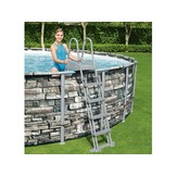 Bestway Power Steel zwembad 671 x 132 cm - Steen-look - complete set