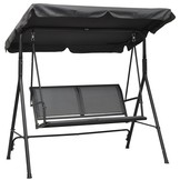 Schommelbank tuinschommel 2-zits - 140 x 110 x 153 - grijs