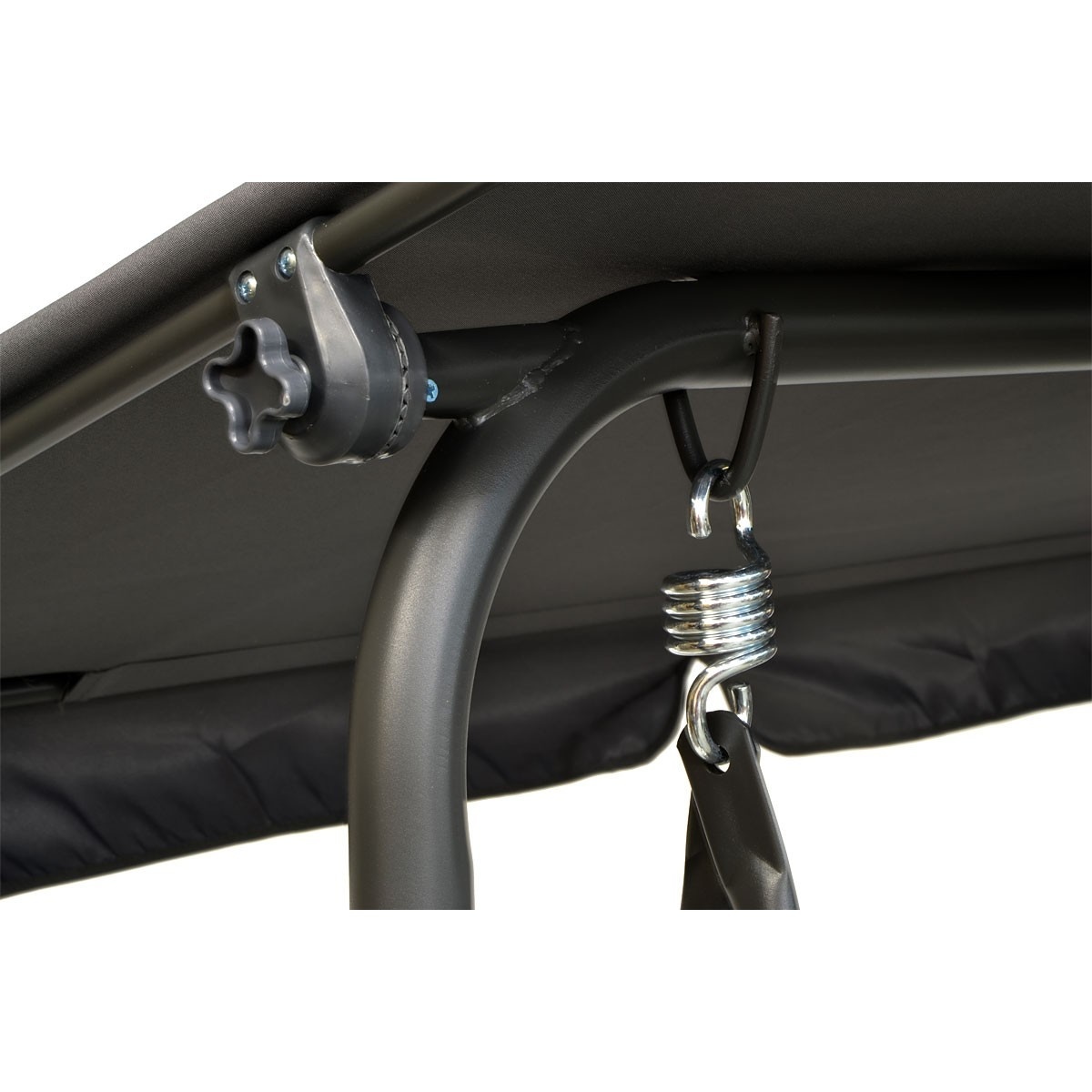 Schommelbank tuinschommel 2-zits - 140 x 110 x 153 - grijs