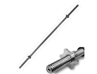 Halterstang recht 180 cm – met schroefklemmen - tot 150 kg