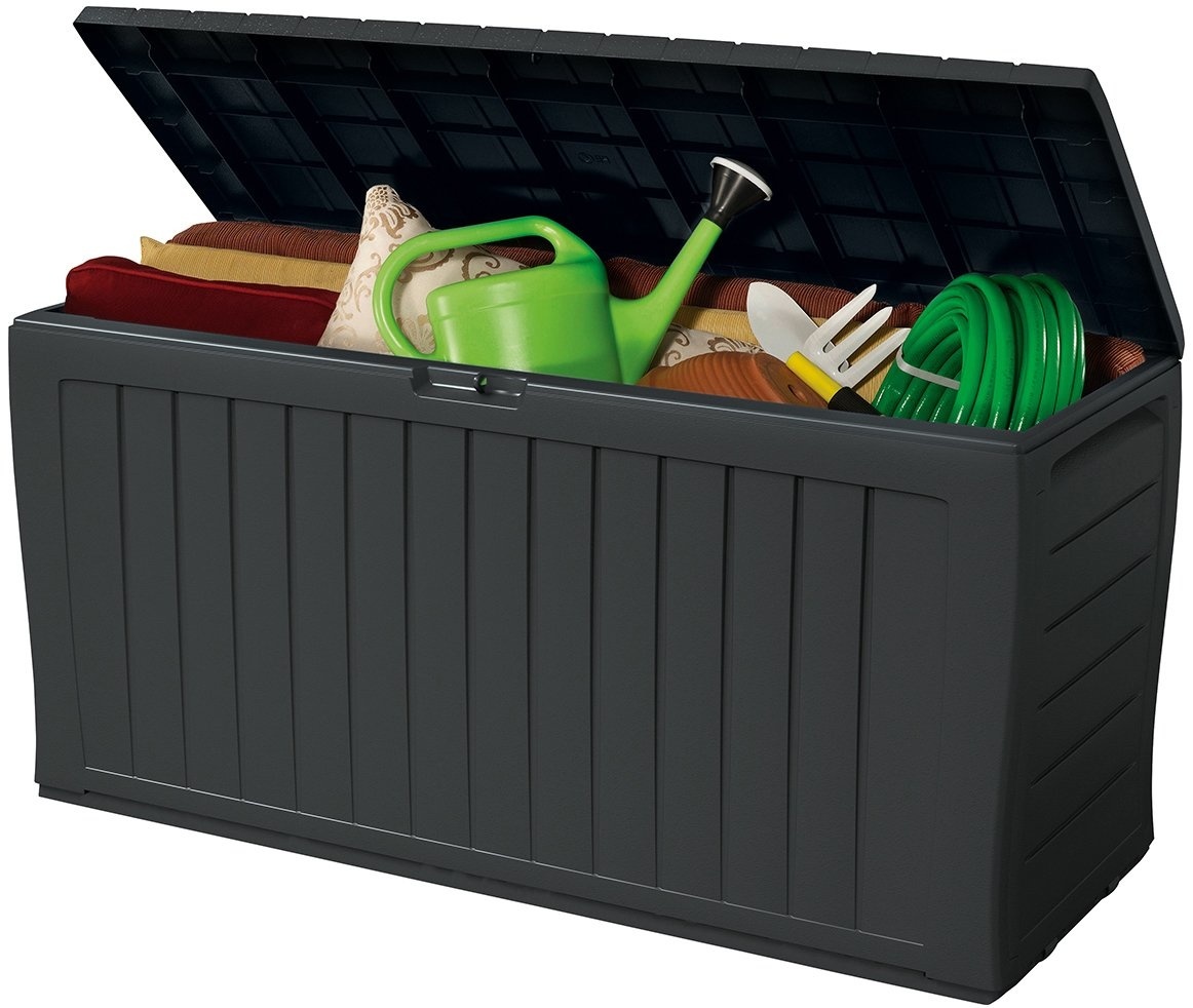 Tuin opbergbox 270 Liter - 117x45x57 cm - Antraciet