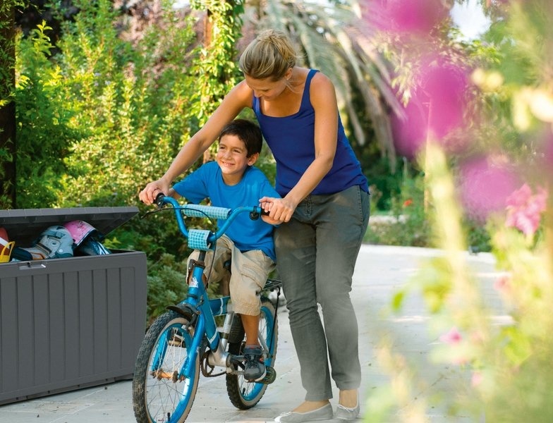 Tuin opbergbox 270 Liter - 117x45x57 cm - Antraciet