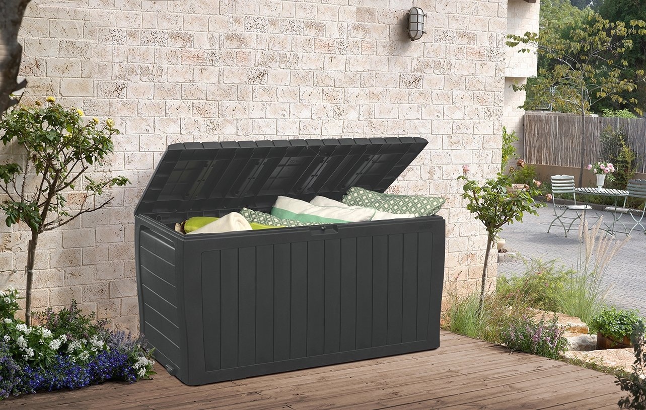 Tuin opbergbox 270 Liter - 117x45x57 cm - Antraciet