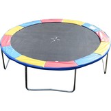 Trampoline rand multi-gekleurd 305 cm diameter regenboog