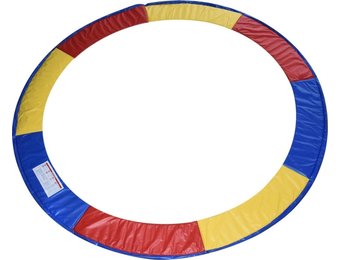 Trampoline rand multi-gekleurd 305 cm diameter regenboog