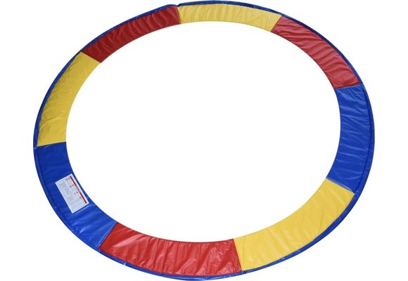 Trampoline rand multi-gekleurd 305 cm diameter regenboog