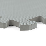 Sportvloer fitnessapparatuur - 50 x 50 cm - 8 stuks - grijs