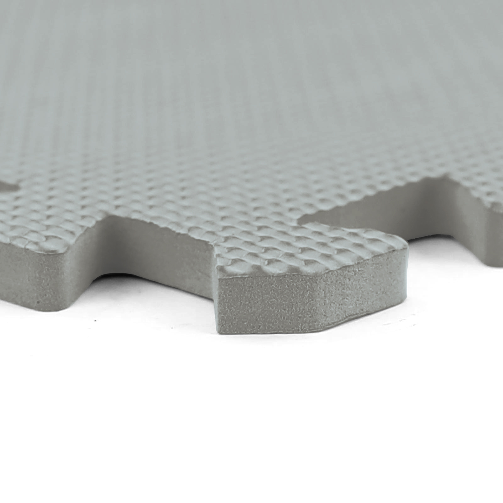 Sportvloer fitnessapparatuur - 50 x 50 cm - 8 stuks - grijs