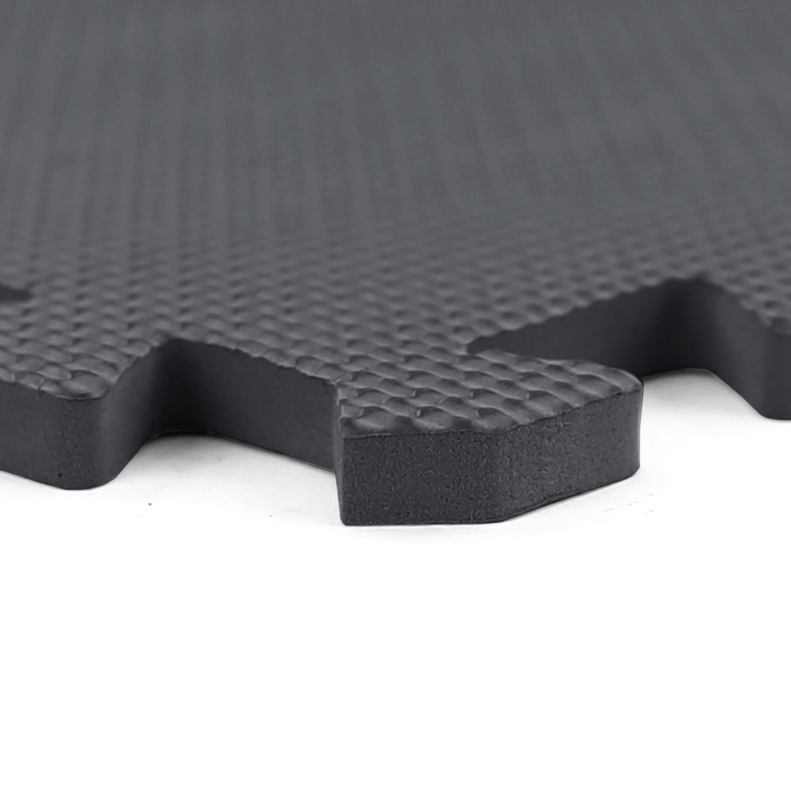 Sportvloer fitnessapparatuur - 50 x 50 cm - 8 stuks - zwart