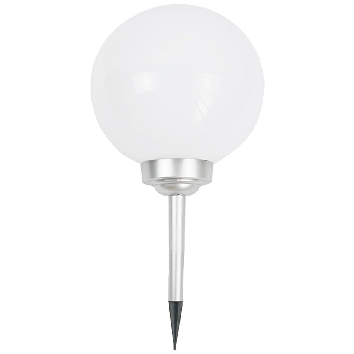 Solar bol tuinverlichting LED - 30 x 63 cm - wit