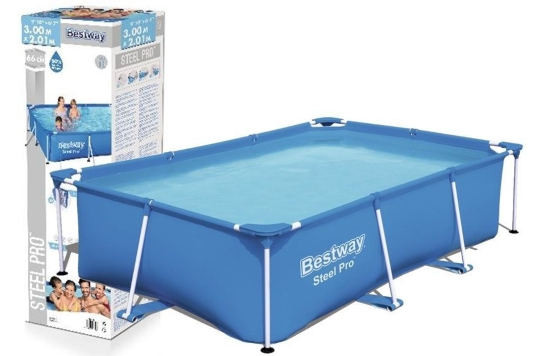 Bestway Steel Pro 259 x 170 x 61 cm - rechthoekig tuinbad
