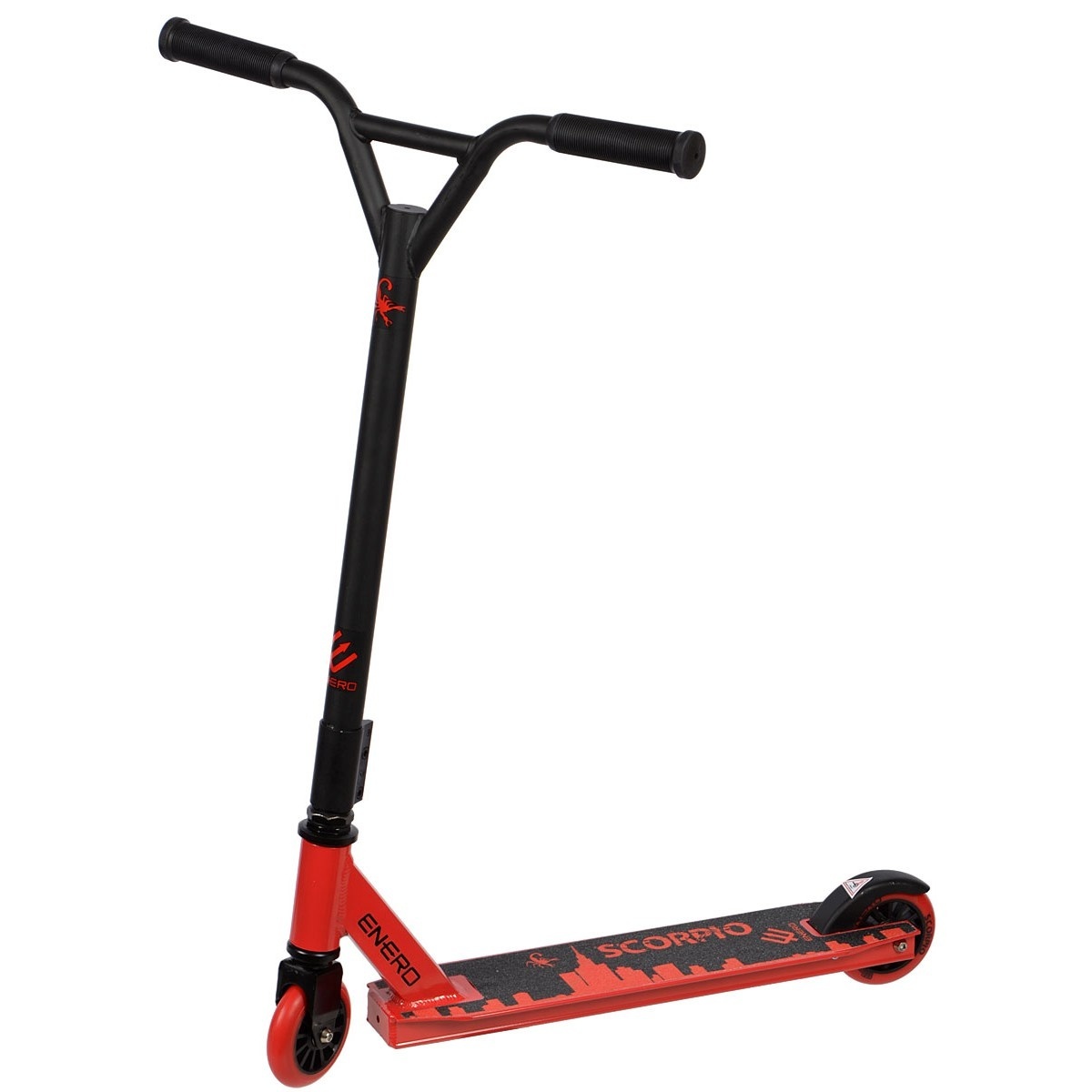 Stuntstep Enero Scorpio rood & zwart - tot 120 kg