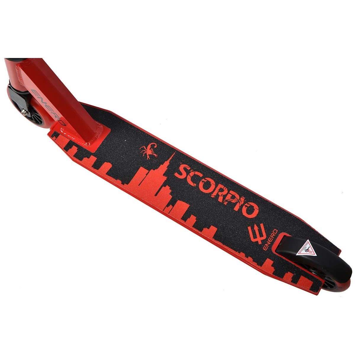 Stuntstep Enero Scorpio rood & zwart - tot 120 kg