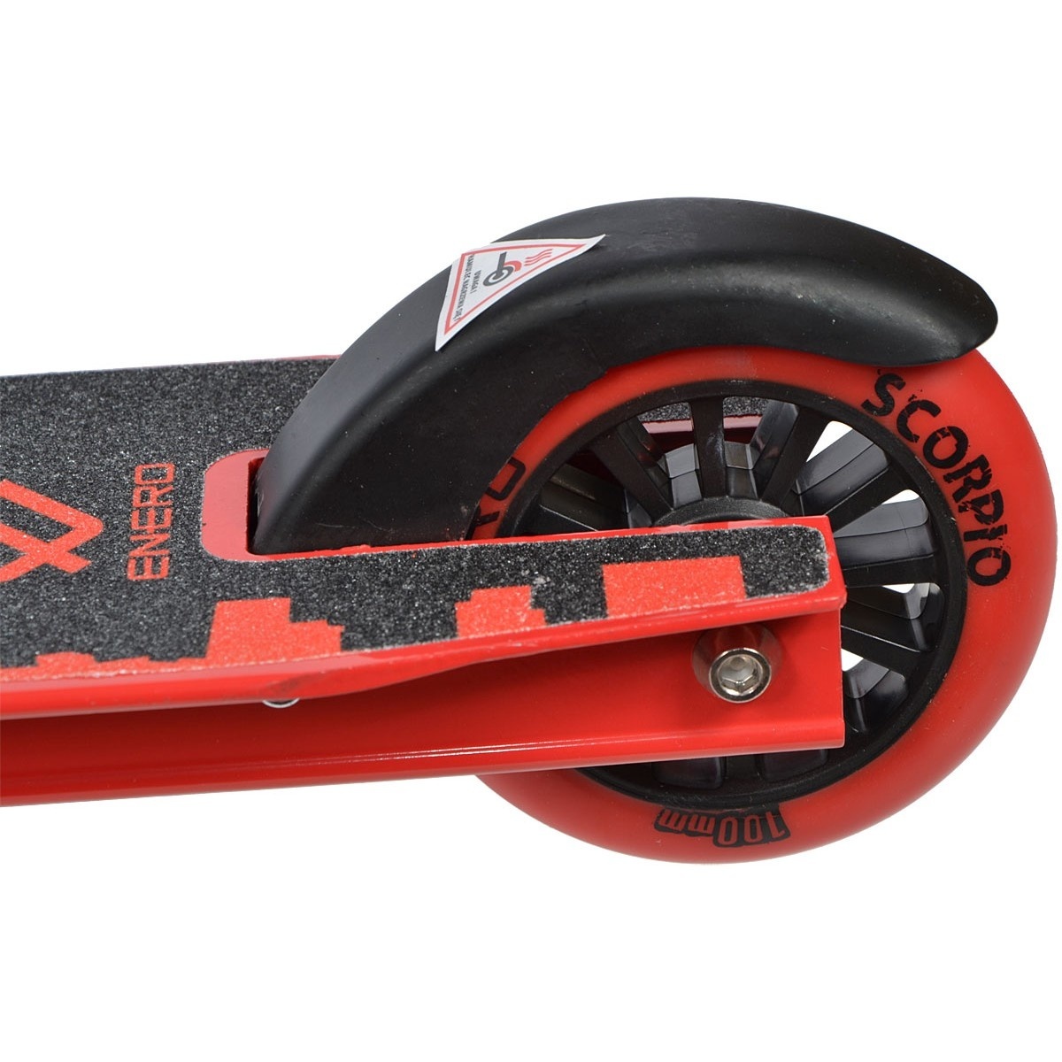 Stuntstep Enero Scorpio rood & zwart - tot 120 kg