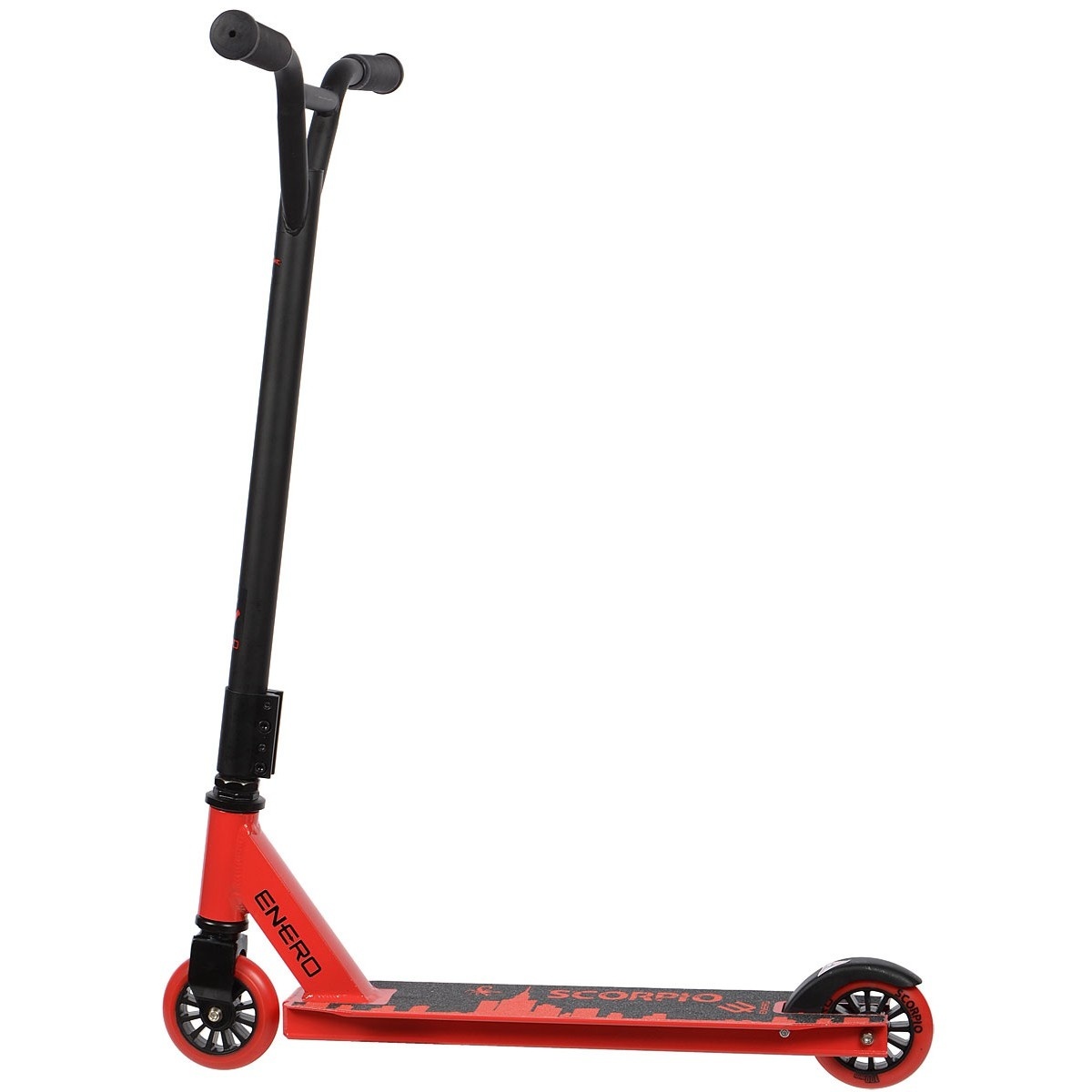 Stuntstep Enero Scorpio rood & zwart - tot 120 kg