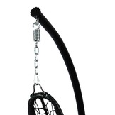 Hangstoel grijs met standaard - met kussen en hoofdsteun - tot 130 kg