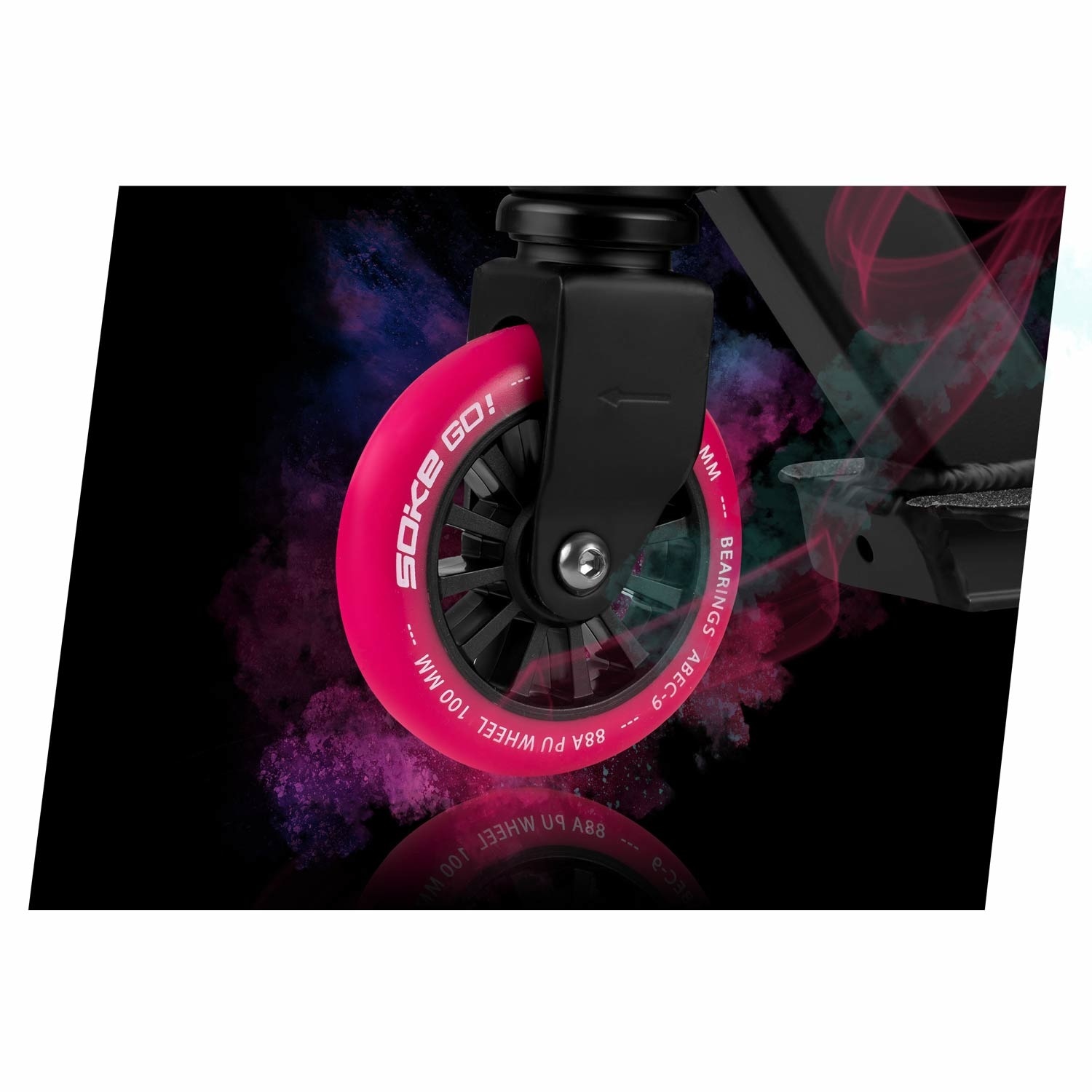 Soke aluminium stuntstep Roze & Blauw - tot 100 kg