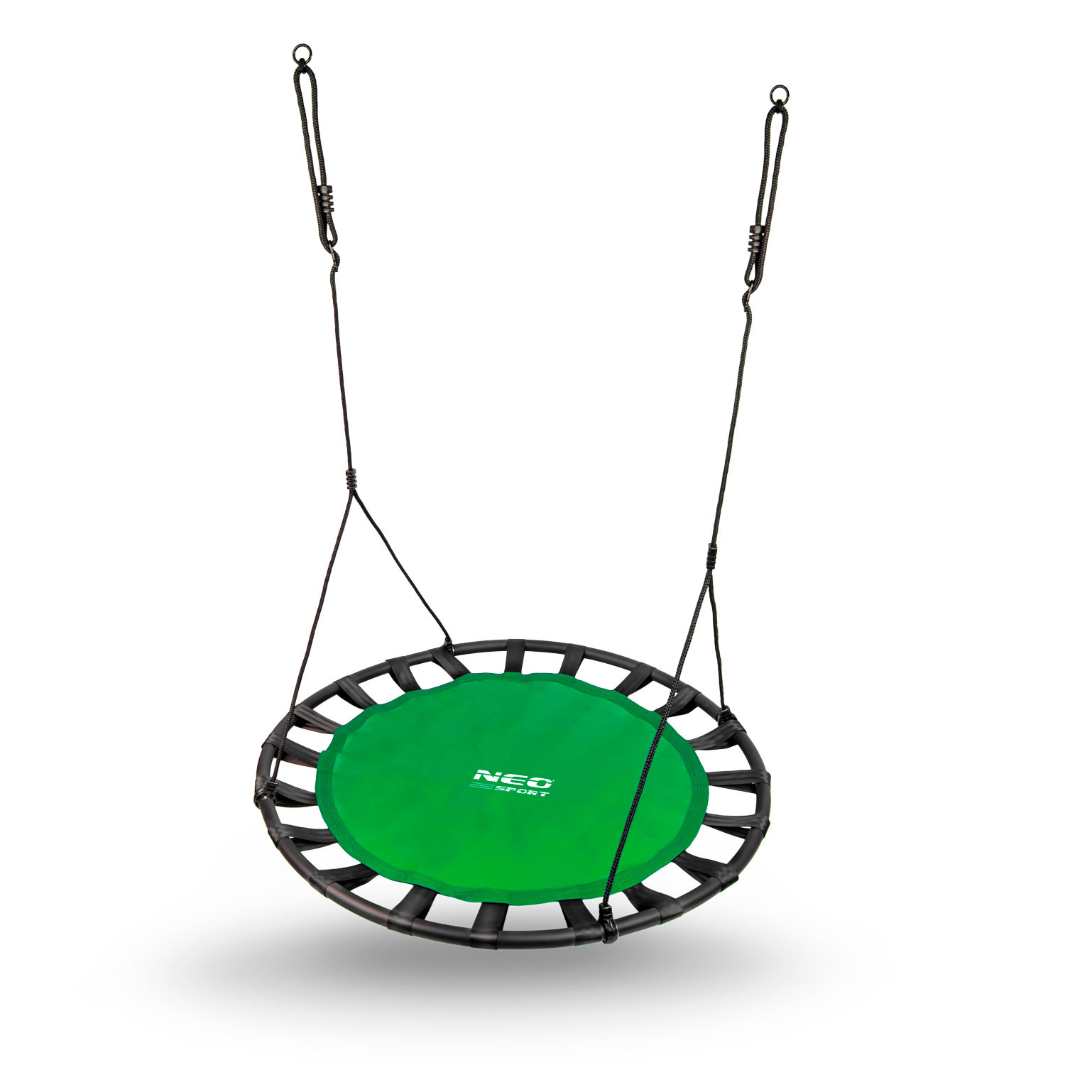 Nestschommel 120 cm groen -  tot 150 kg - met polyester touwen