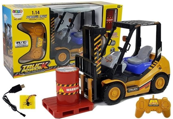 RC-vorkheftruck met afstandsbediening en pallet
