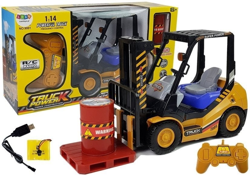 RC-vorkheftruck met afstandsbediening en pallet