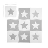 Puzzel speelmat 180 x 180 cm – 9 foam tegels met Sterren