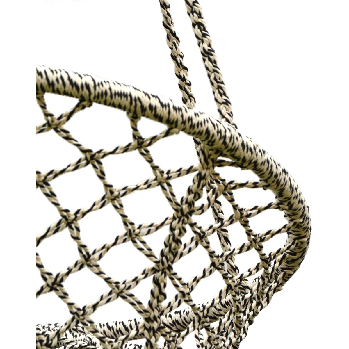 Hangstoel met kussen 80x60cm - Gevlochten katoen