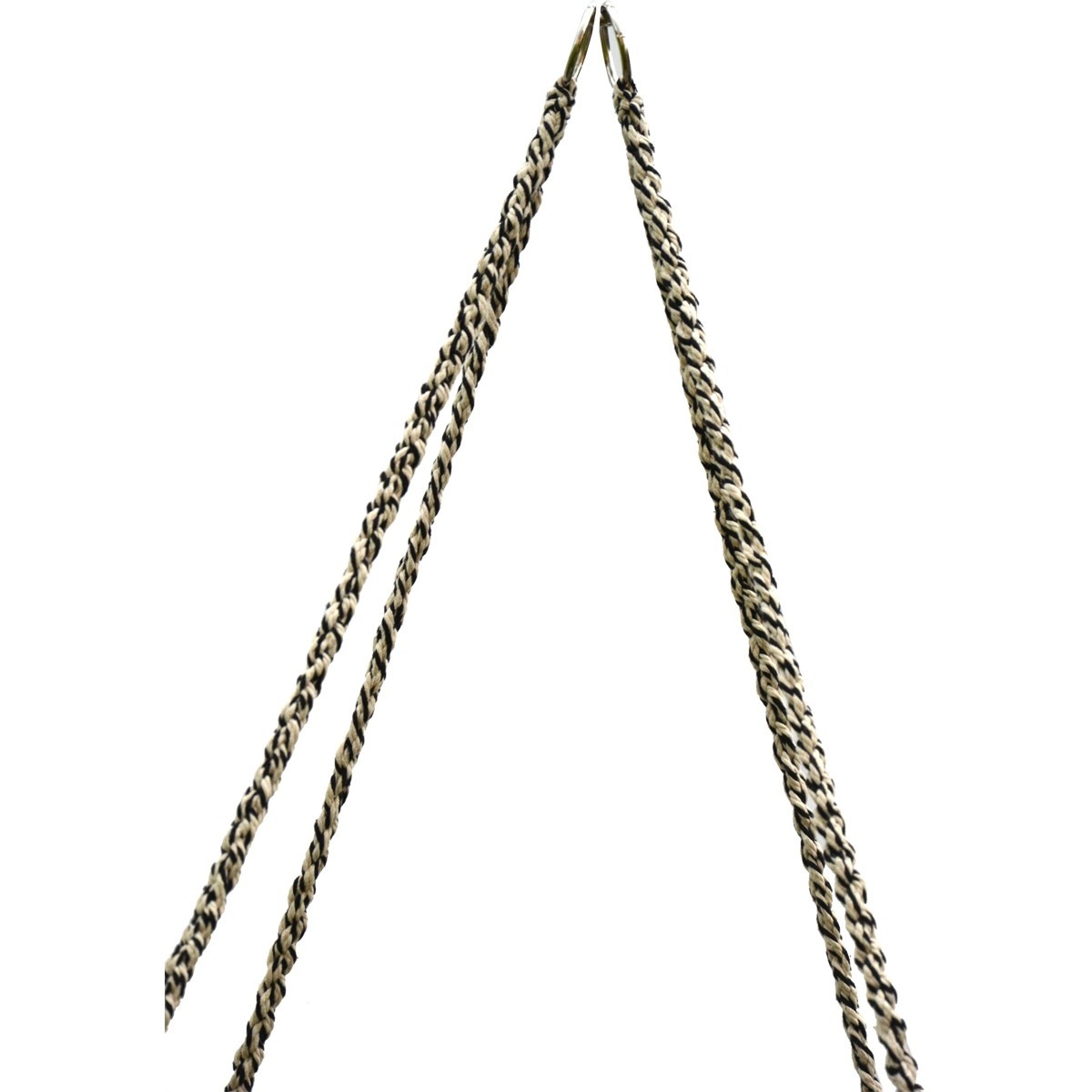 Hangstoel met kussen 80x60cm - Gevlochten katoen