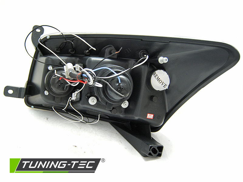 Koplampen dual halo rims DODGE CALIBER 06-12 ANGEL EYES ZWART