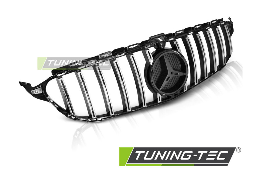 Grill geschikt voor MERCEDES W205 14-18 SPORT GLANZEND ZWART CHROOM