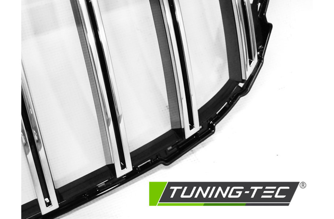 Grill geschikt voor MERCEDES W205 14-18 SPORT GLANZEND ZWART CHROOM