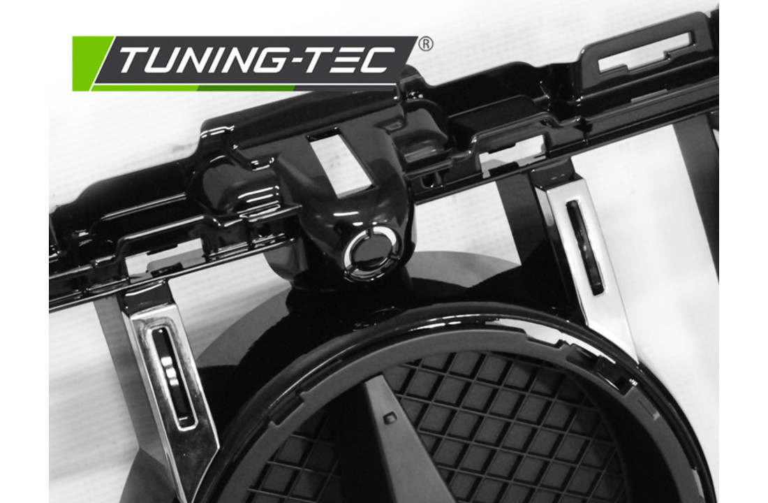 Grill geschikt voor MERCEDES W205 14-18 SPORT GLANZEND ZWART CHROOM
