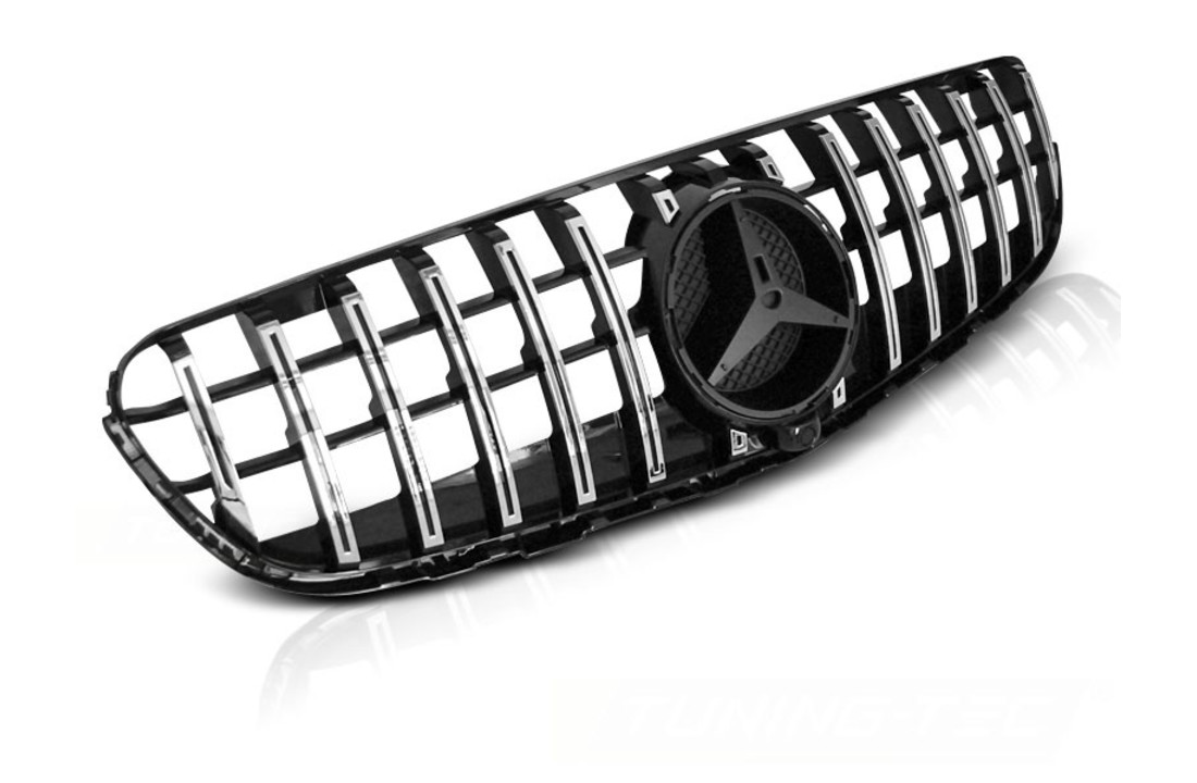 Grill MERCEDES GLC W253 vanaf 2015 SPORT GLANZEND ZWART CHROOM