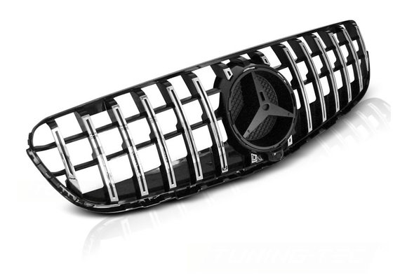 Grill geschikt voor MERCEDES GLC W253 vanaf 2015 SPORT GLANZEND ZWART CHROOM