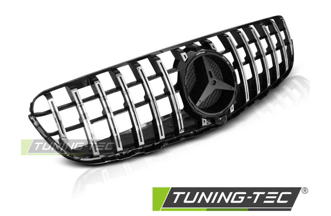Grill geschikt voor MERCEDES GLC W253 vanaf 2015 SPORT GLANZEND ZWART CHROOM