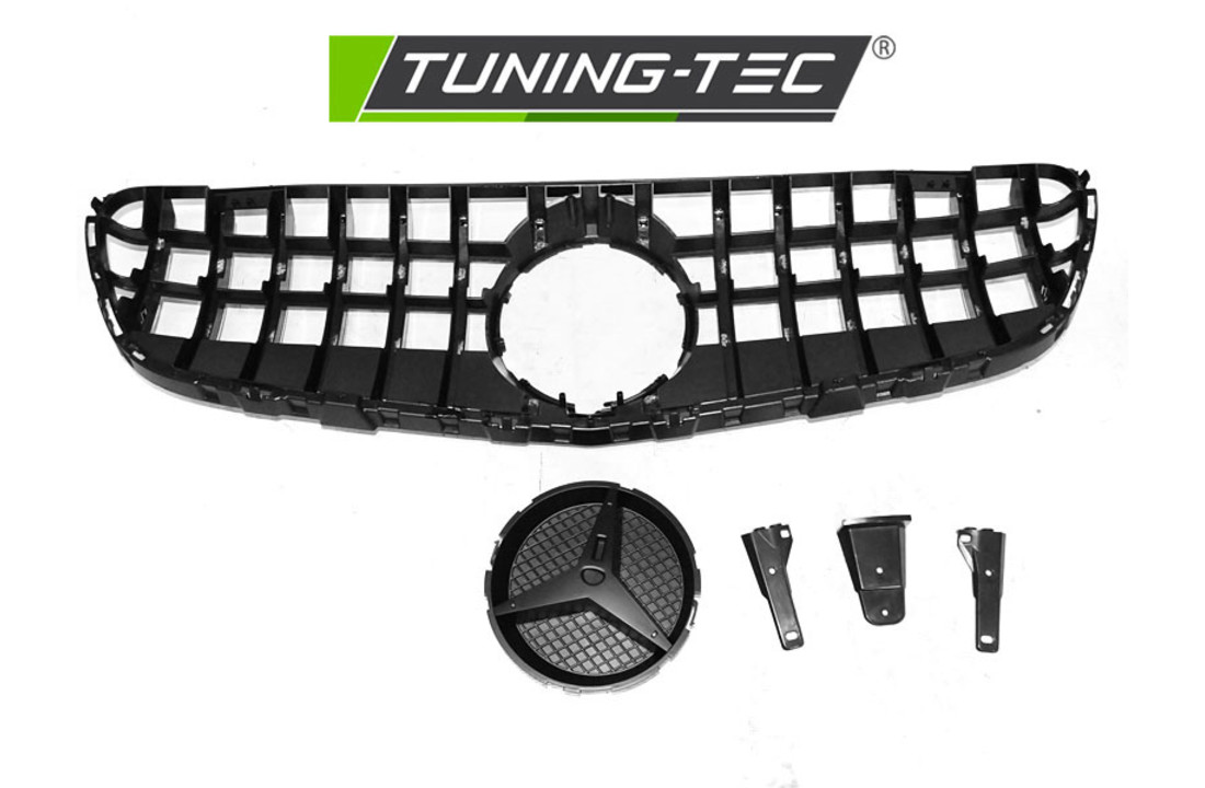 Grill geschikt voor MERCEDES GLC W253 vanaf 2015 SPORT GLANZEND ZWART CHROOM