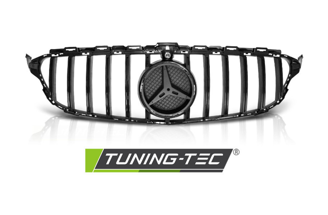 Grill geschikt voor MERCEDES W205 14-18 SPORT GLANZEND ZWART