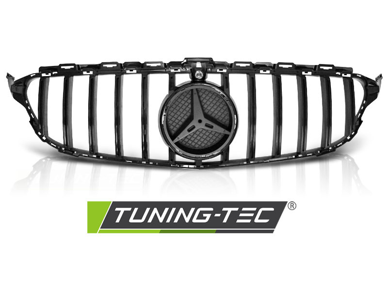 Grill geschikt voor MERCEDES W205 14-18 SPORT GLANZEND ZWART