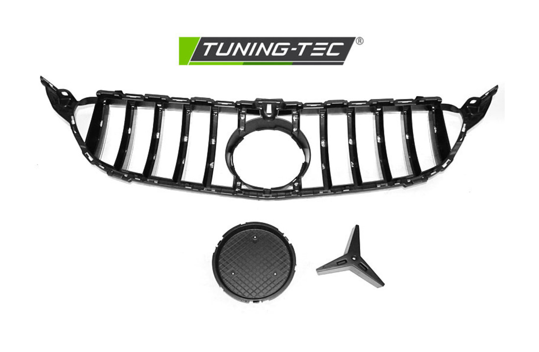 Grill geschikt voor MERCEDES W205 14-18 SPORT GLANZEND ZWART