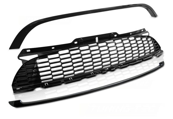 Grill MINI COOPER 10-14 R56/57/55 JCW STIJL GLANZEND ZWART
