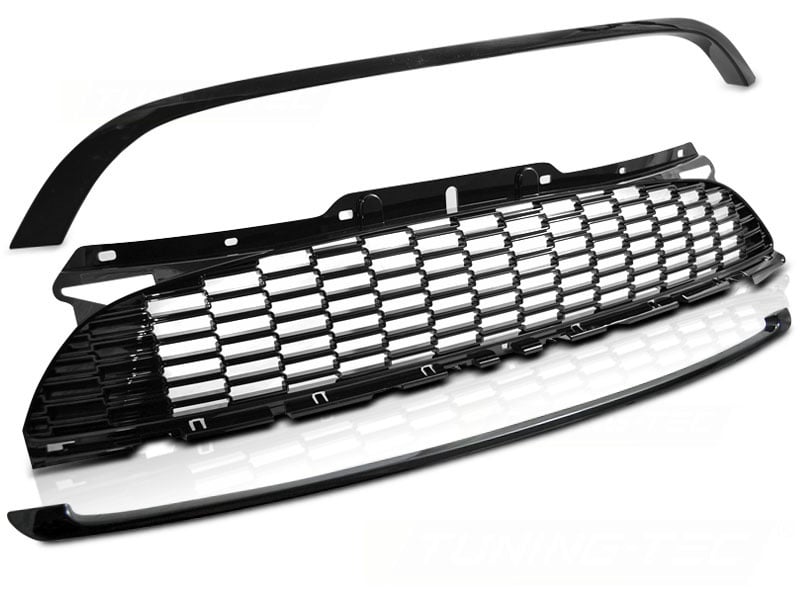 Grill MINI COOPER 10-14 R56/57/55 JCW STIJL GLANZEND ZWART