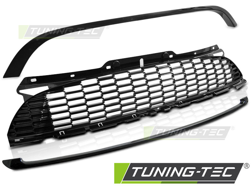 Grill MINI COOPER 10-14 R56/57/55 JCW STIJL GLANZEND ZWART