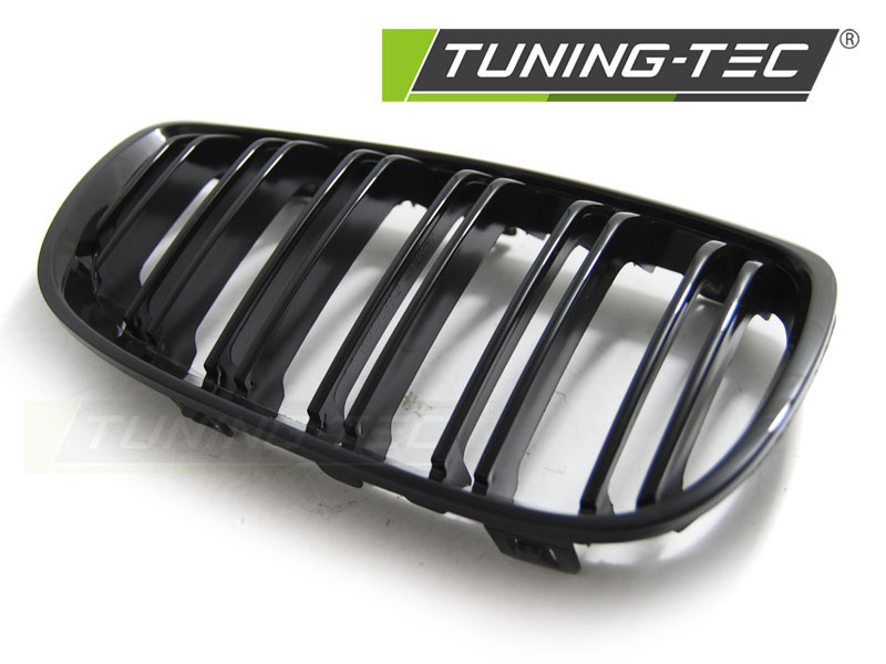 Grill geschikt voor BMW E92/E93 07-10 C/C GLANZEND ZWART DUBBELE STANG M-LOOK