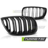 Grill geschikt voor BMW E92/E93 07-10 C/C GLANZEND ZWART DUBBELE STANG M-LOOK