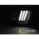 Koplampen met parkeerlicht FORD MUSTANG 04-09 ZWART