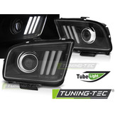 Koplampen met parkeerlicht FORD MUSTANG 04-09 ZWART